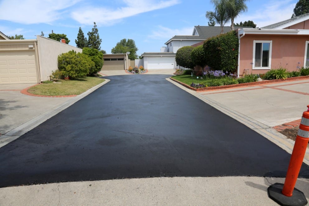 Private driveway paving